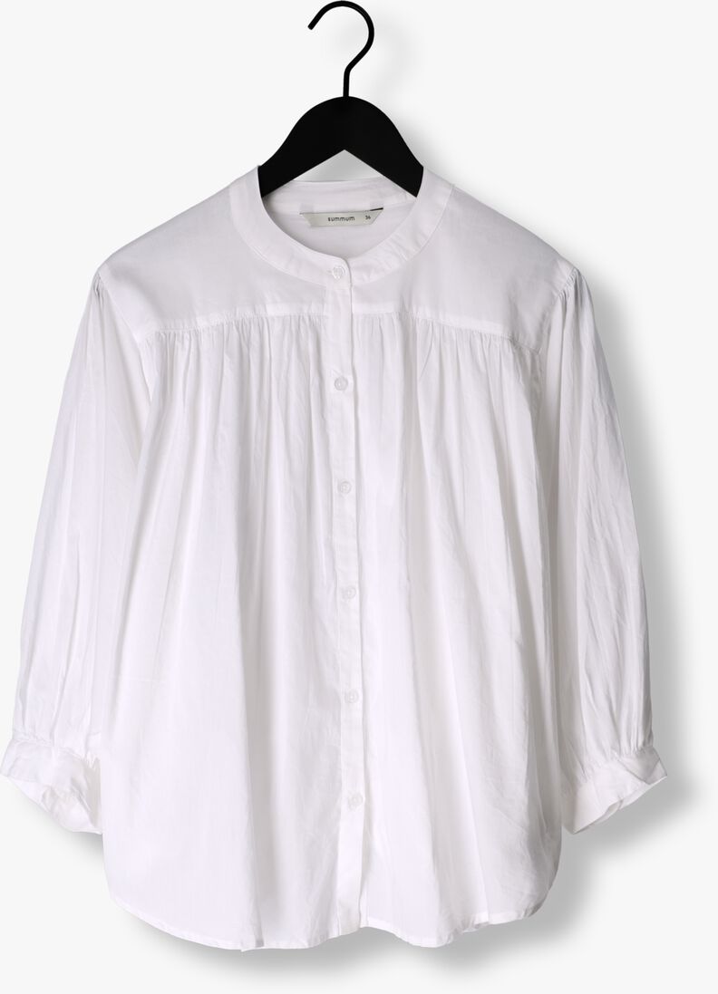 SUMMUM witte summum blouse blouse cotton voile