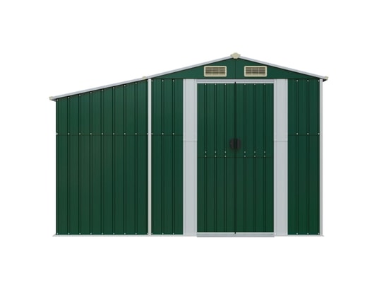 VIDAXL - Abri de jardin vert 277x93x179 cm acier galvanisé