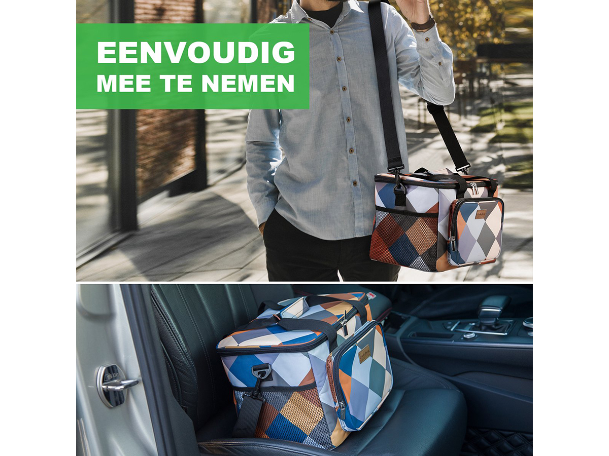 Packaway 15 liter geïsoleerde koeltas - Blok