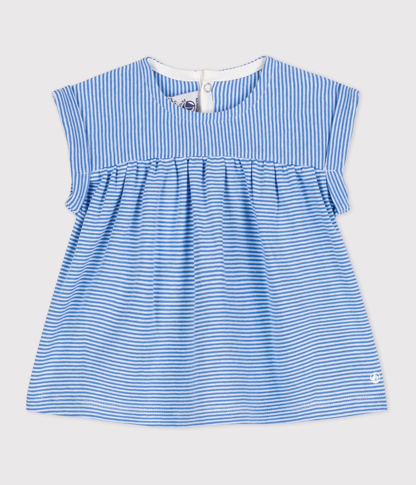 Blouse manches courtes bébé en coton bio