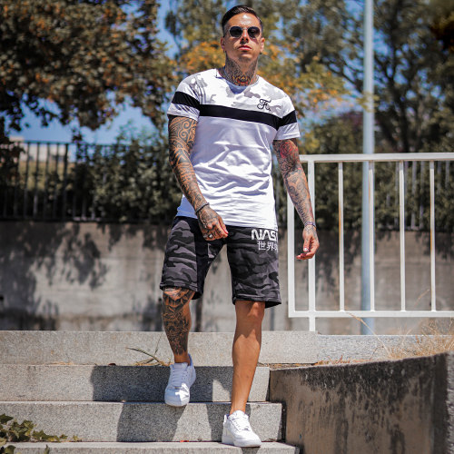 Short Jogging Japan Camo Noir