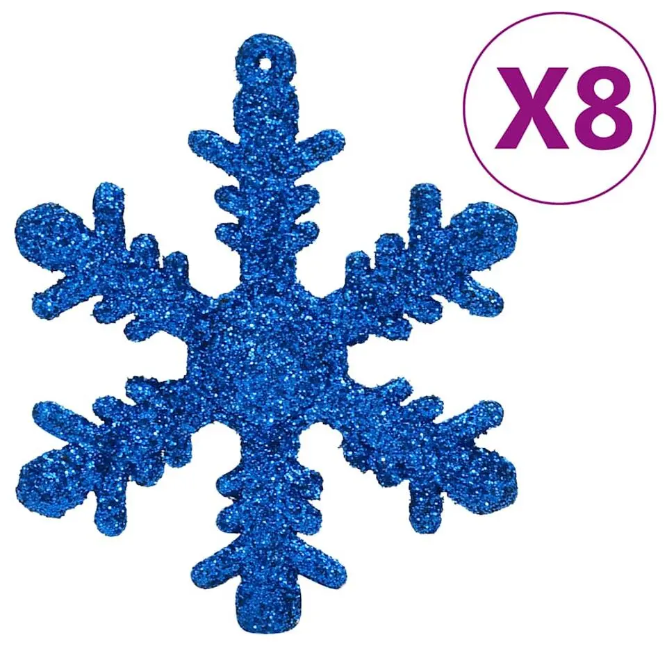 vidaXL - Kerstballenset - Blauw - Polystyreen