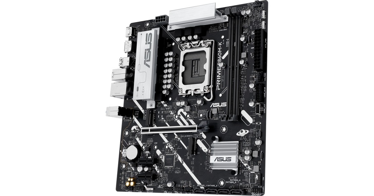 ASUSPRIME B860M-K socket 1851 moederbord  (2.5 Gb-LAN, Sound, µATX)