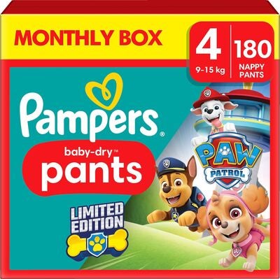 Pampers Baby Dry Pants Bleier Str 4 9-15 kg 180-pack