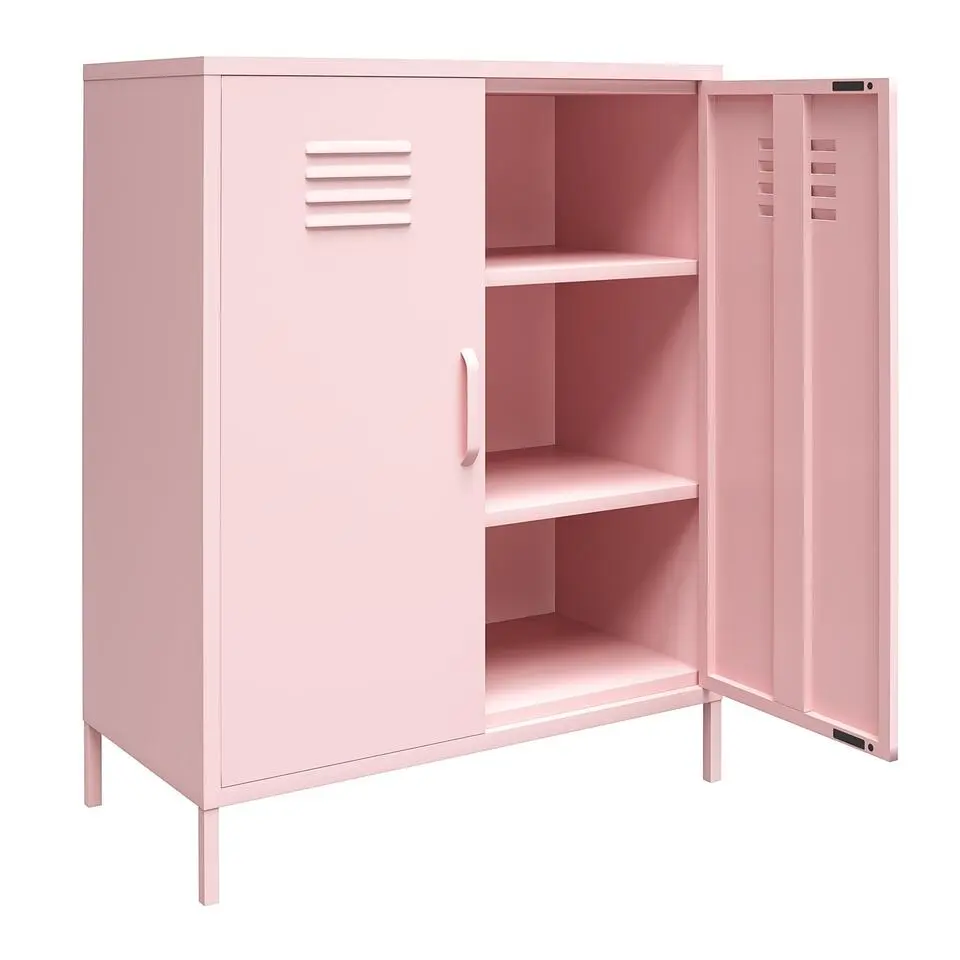 Cache - Kledingkast met 2 roze metalen deuren