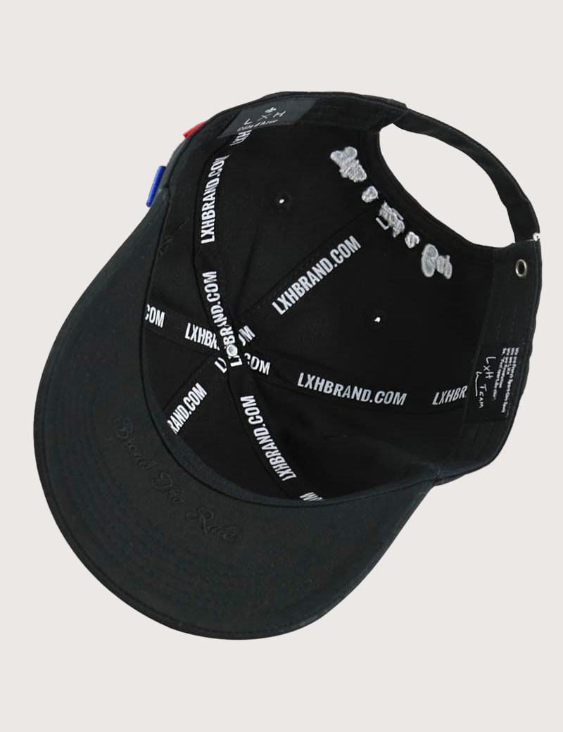 LXH CASQUETTE COTON PARIS NOIRE