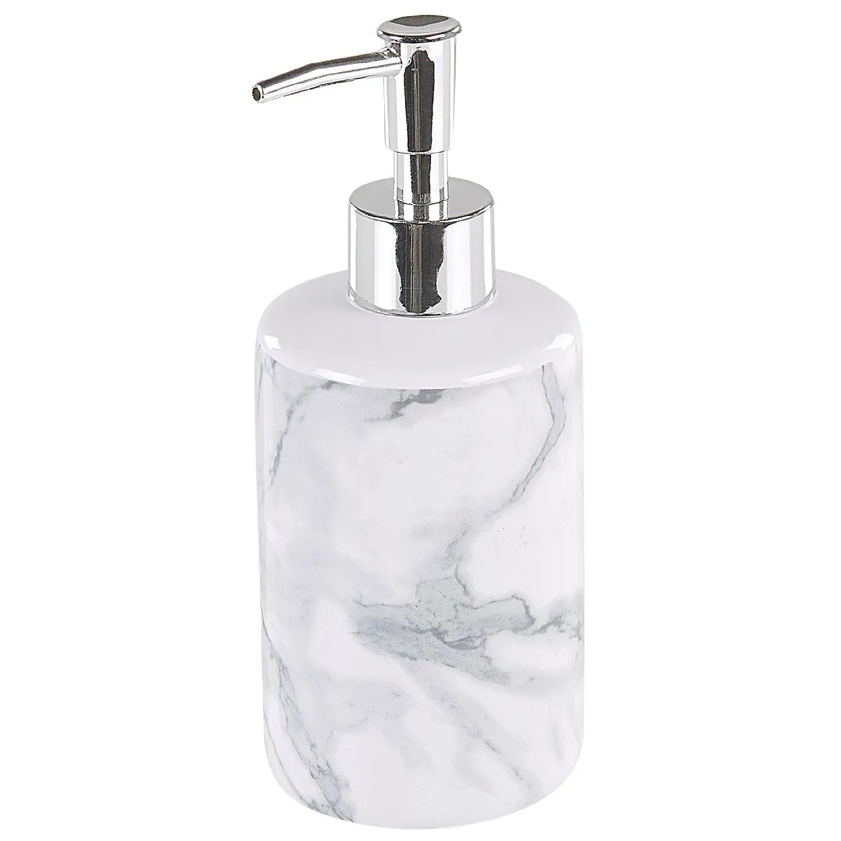 Beliani ARAUCO - Lot de 4 accessoires de salle de bains en céramique blanche