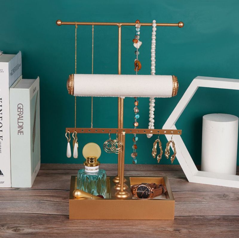 Sieradenstandaard - Gold - Juwelenhouder - Sieraden Organizer - Houder voor Horloges/Armbanden/Kettingen