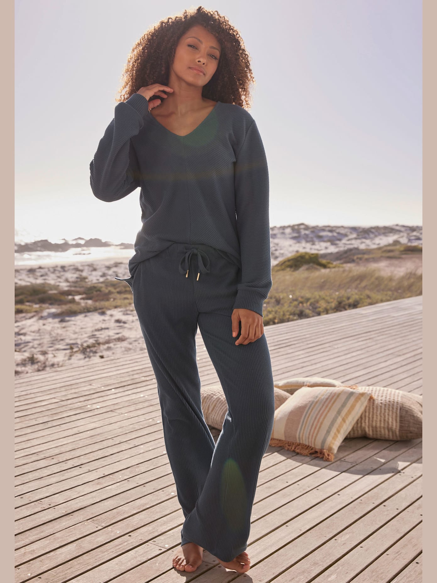 Pantalon de survêtement pantalon sweat avec jambes larges