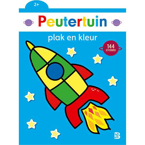 Uitgeverij ballon plak en kleur - raket
