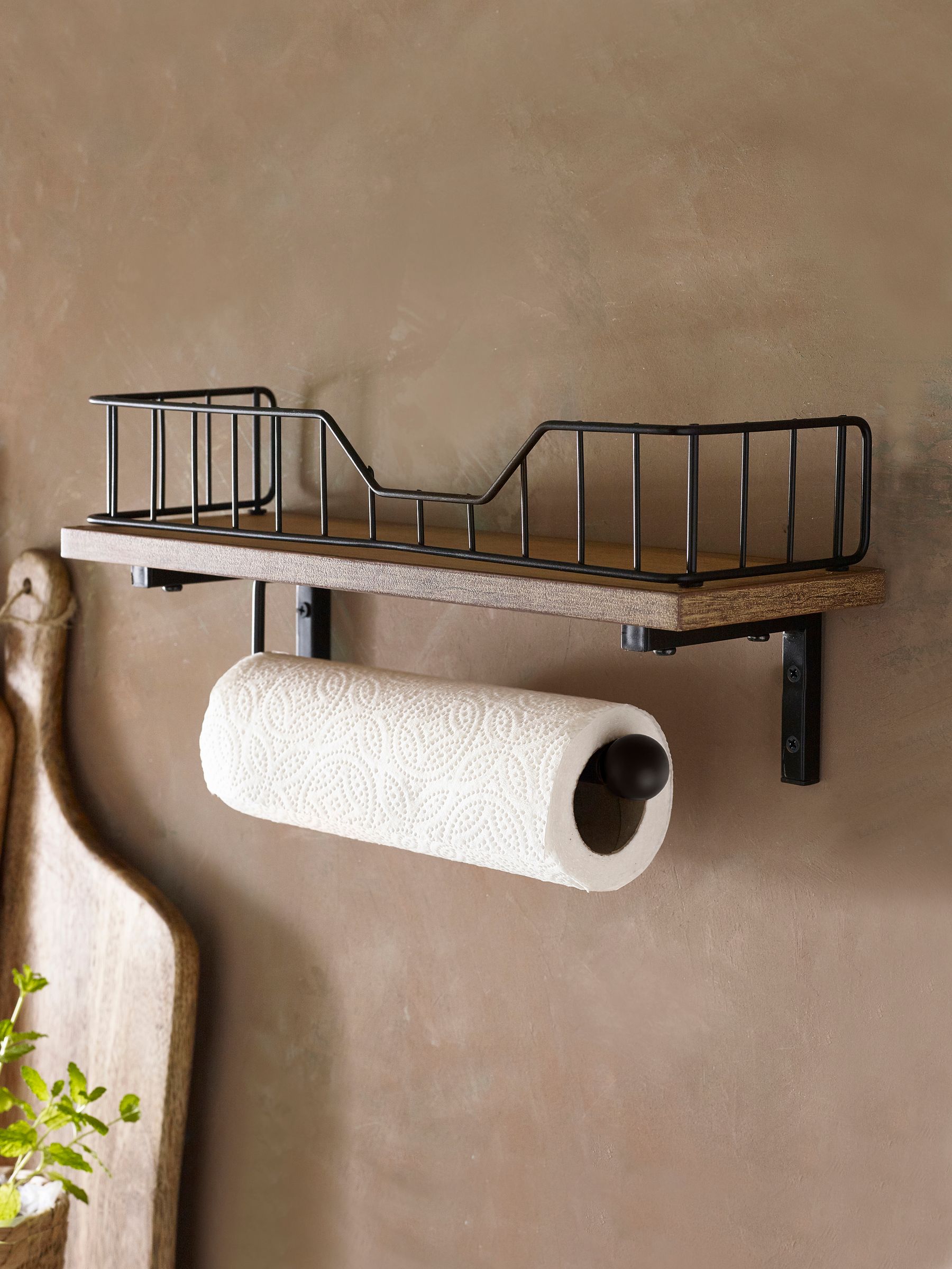 Bronx Shelf and Kitchen Roll Holder