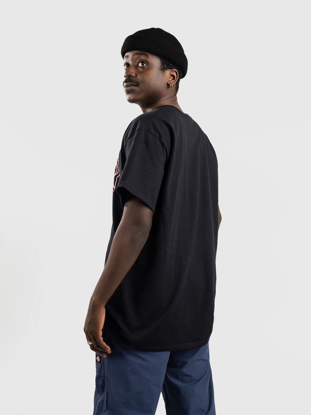 Thrasher Double Flame Neon T-Shirt black