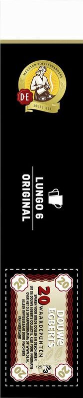 Douwe Egberts Lungo Original Koffiecups - Intensiteit 6/12 - 10 x 20 capsules
