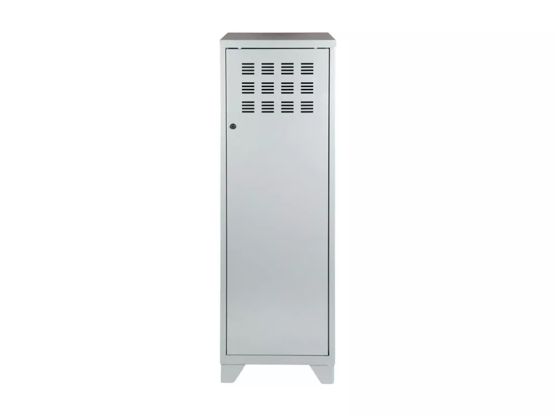 Armoire de rangement métal 1 porte Aluminium