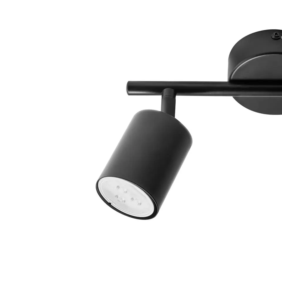 NYANDO - Plafondlamp set van 2 - Zwart - Metaal