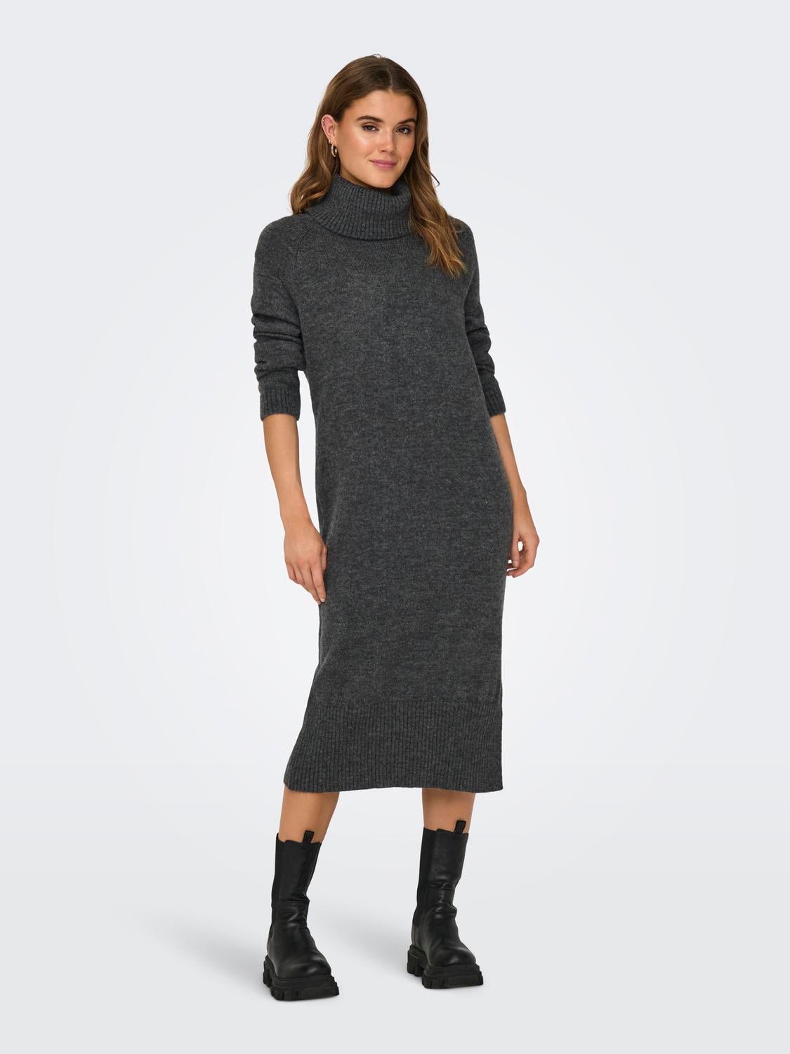 ONLBRANDIE Kurzes Kleid Dark Grey Melange