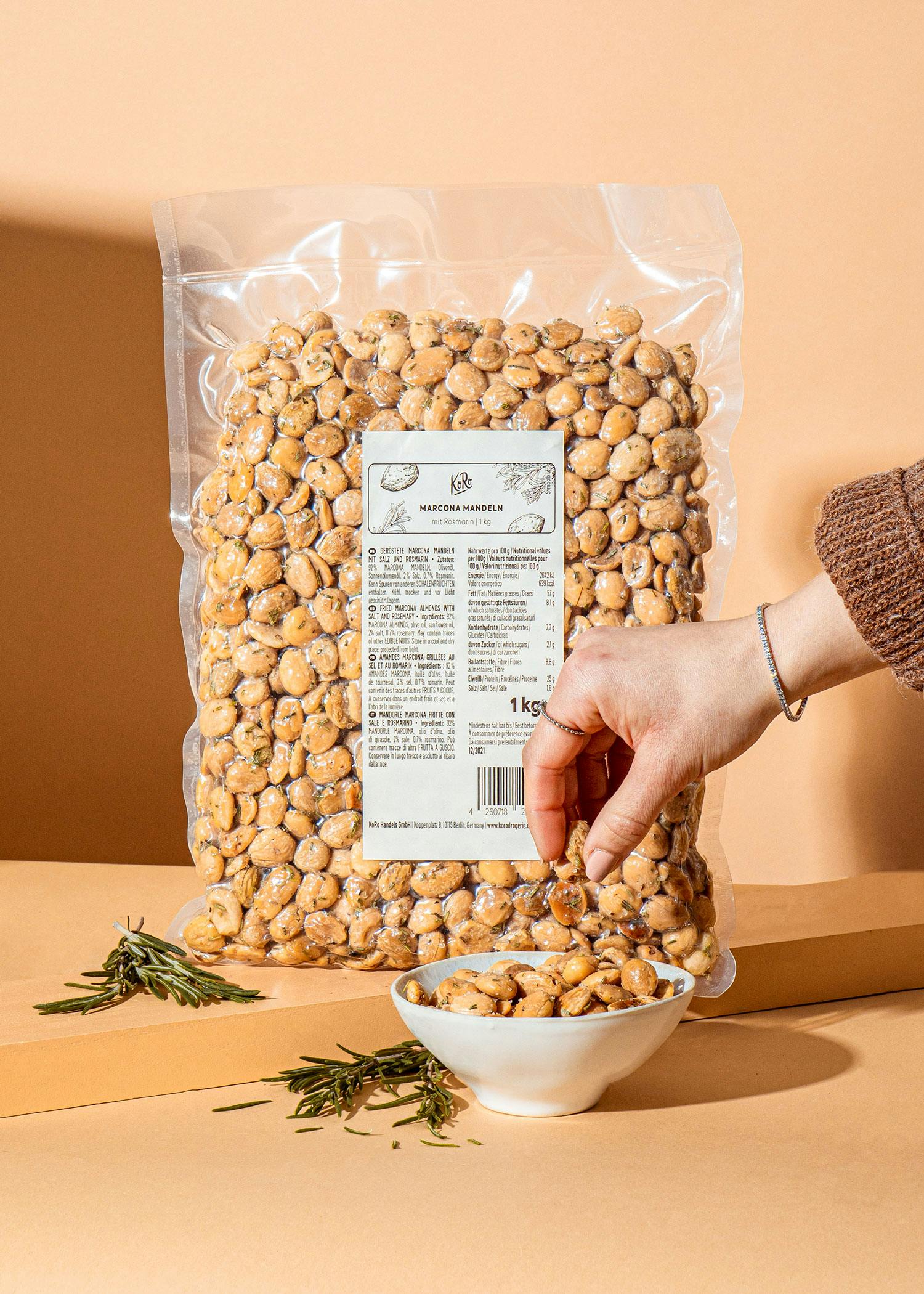Marcona Mandeln mit Rosmarin 1 kg
