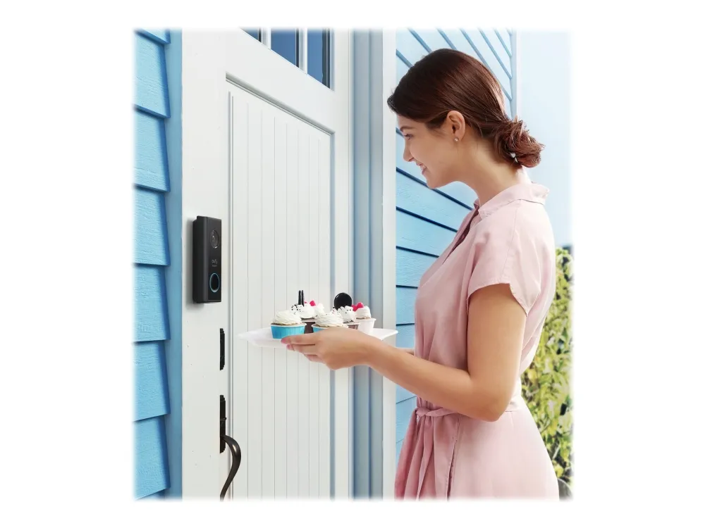 Eufy Security Video Doorbell - Dørklokkesæt - trådløs - Wi-Fi - 2.4 Ghz