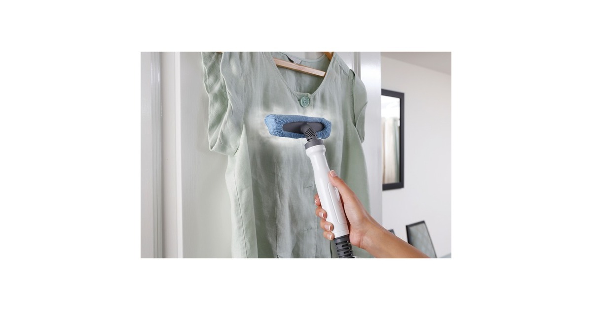 BLACK+DECKERFSMH1321 1600W Steam-mop met 6 accessoires stoomreiniger  (Wit/blauwgrijs)