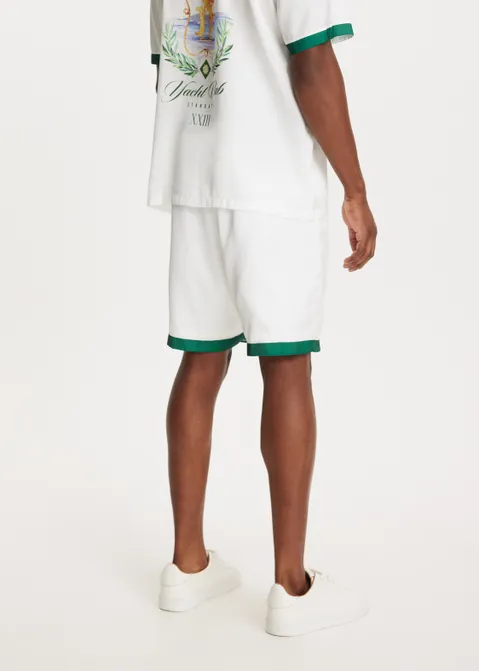 Korte broek satijn off-white (WIT.O)