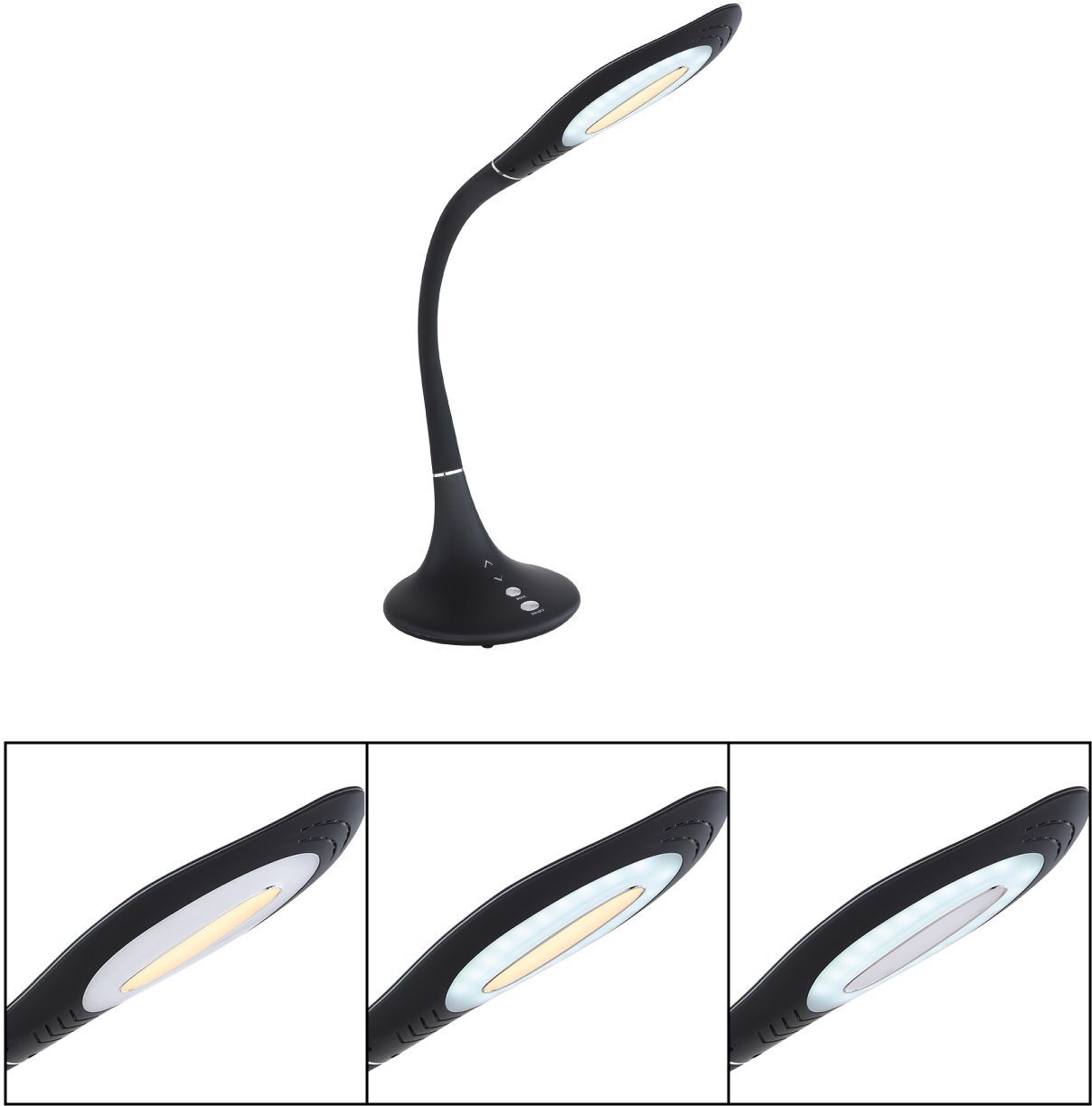 LED-Tischleuchte - schwarz - Touch-Funktion