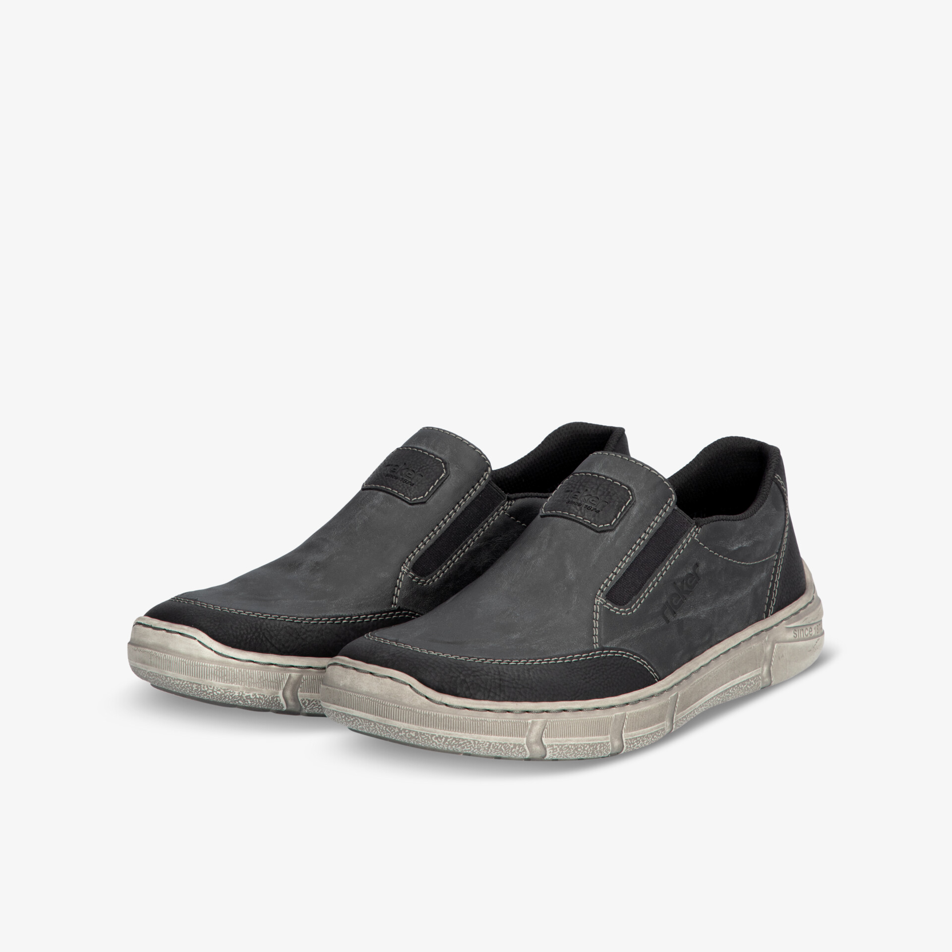 Rieker Herren Slipper Schwarz - Bequeme Schuhe für Herren | reno.de