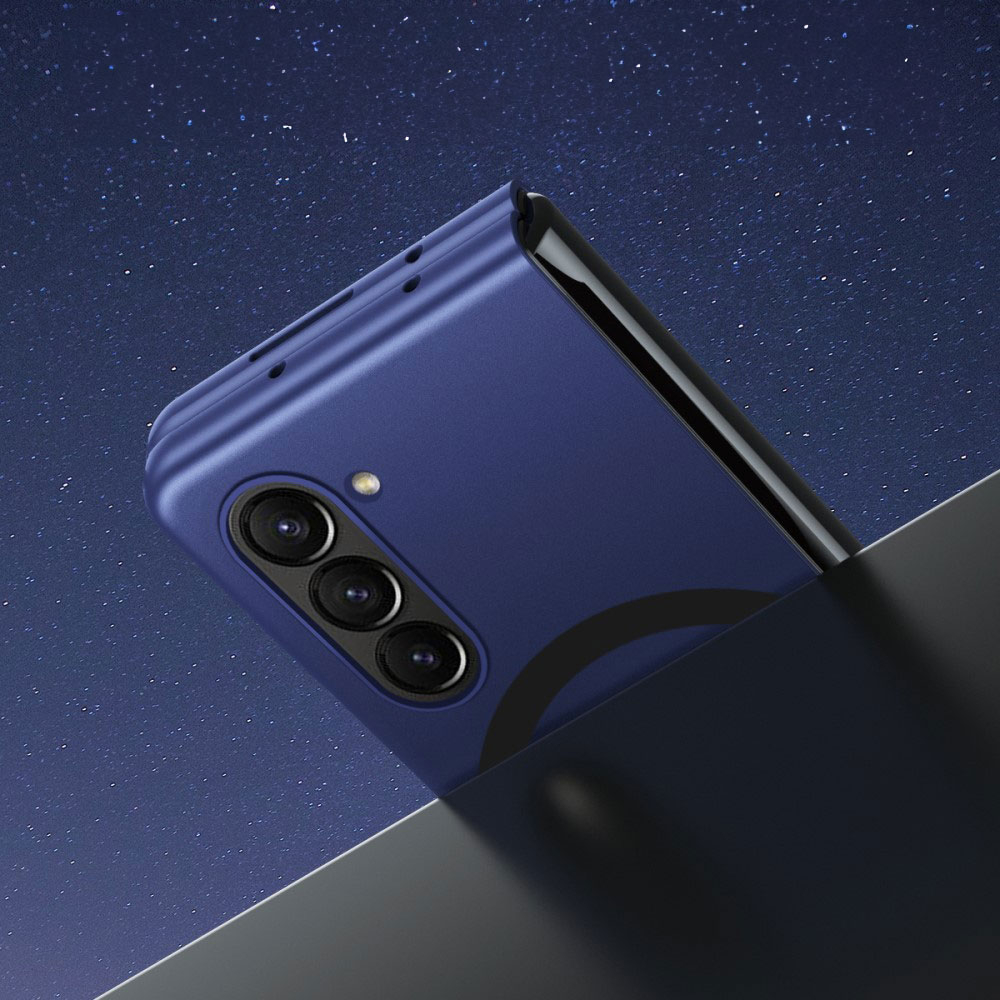Samsung Galaxy Z Fold6 Soft Touch Hardcase Schutzhülle MagSafe-Modul - Blau (Matt)
