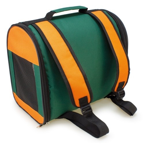 Bolsa marrom para transportar cães