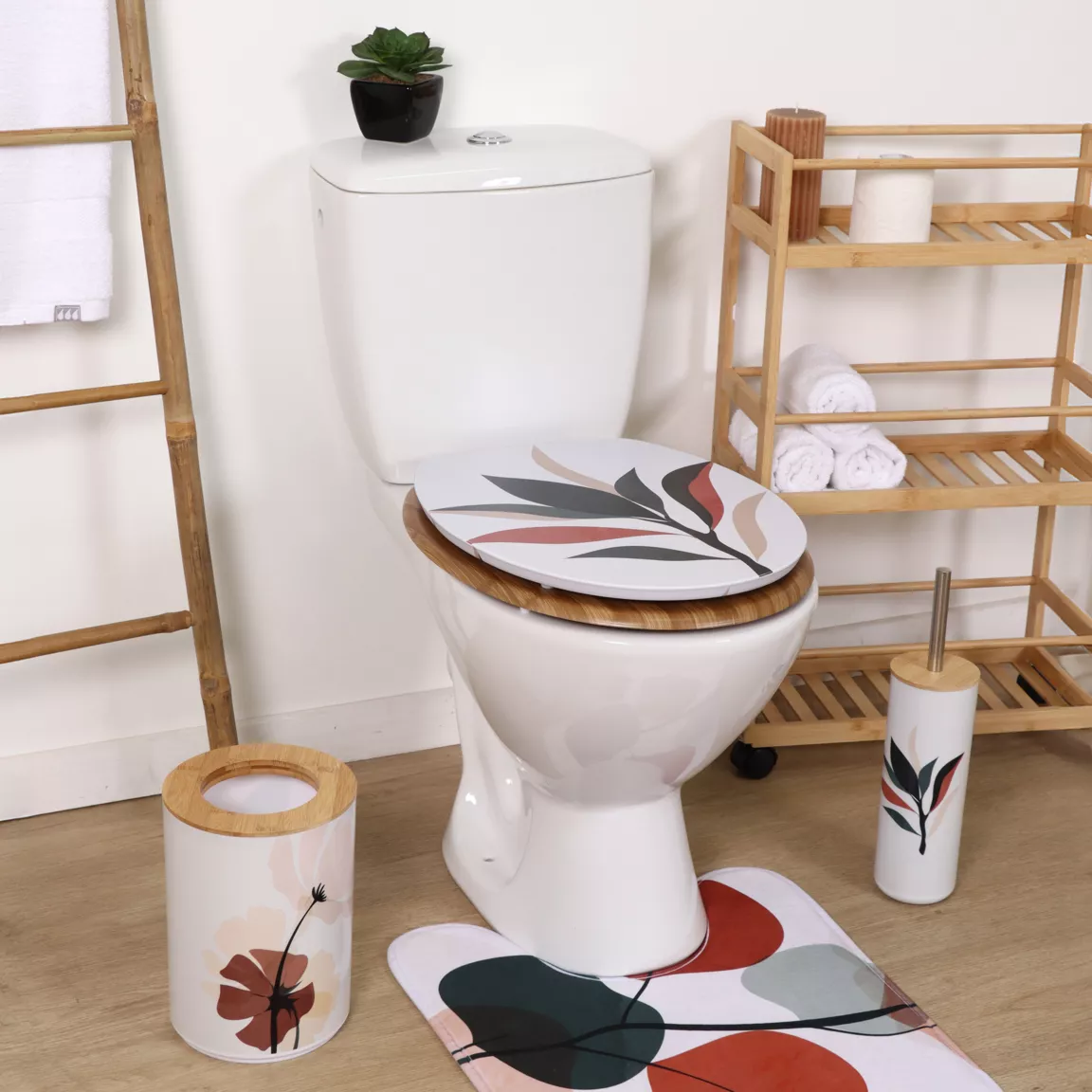 Abattant WC 18 pouces MDF Bucolique Multicolore