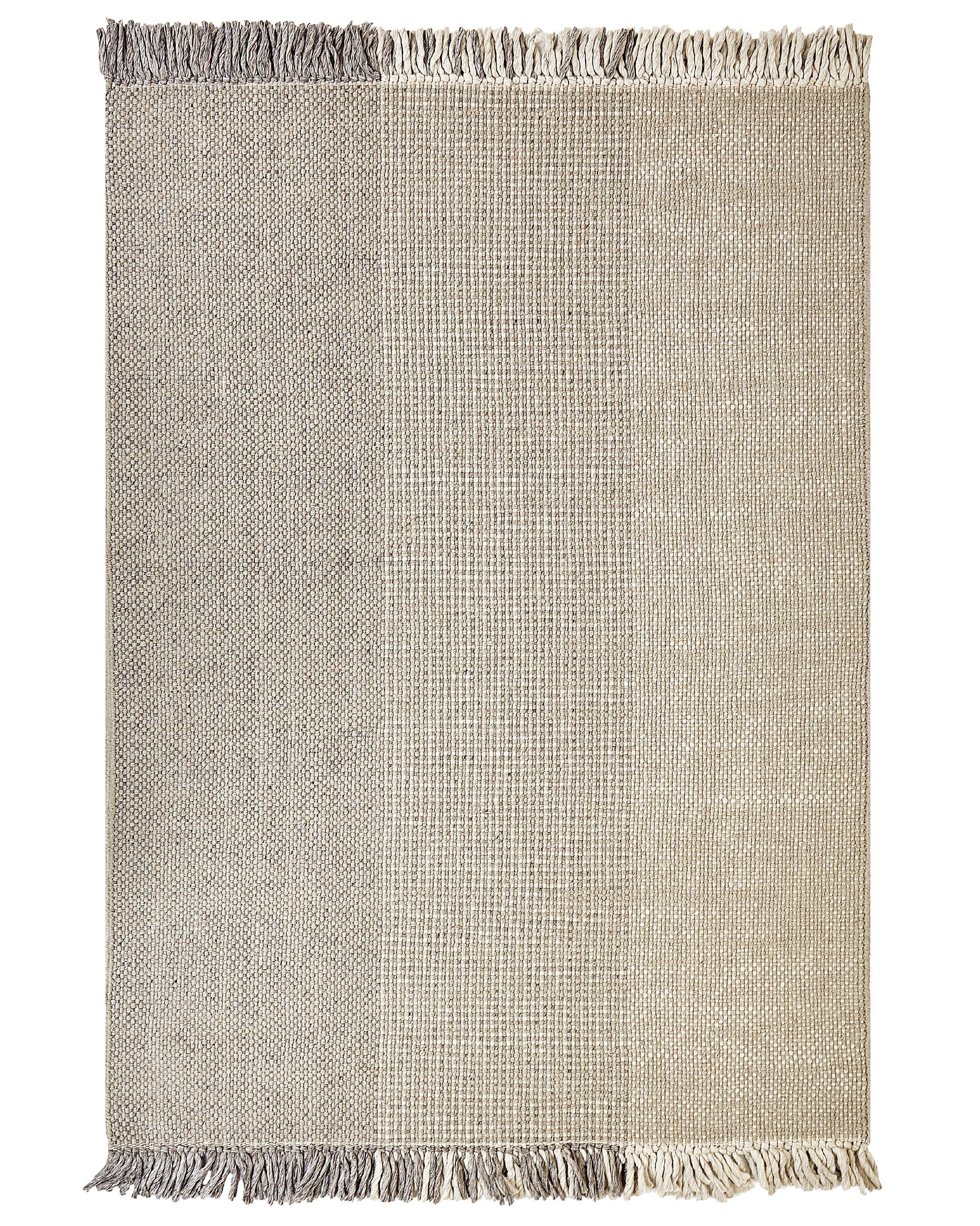Vloerkleed TEKELER Grijs 160 x 230 cm Wol