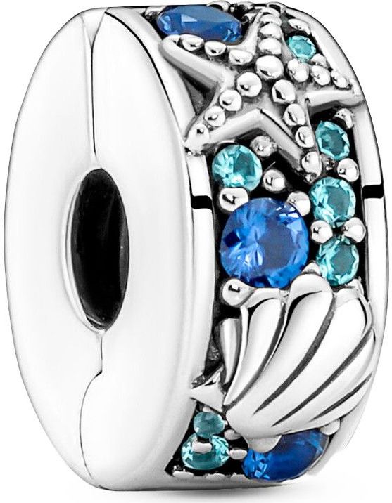 Pandora - Moments - Bedel - Blauw/Zilver - 925 Sterling Zilver