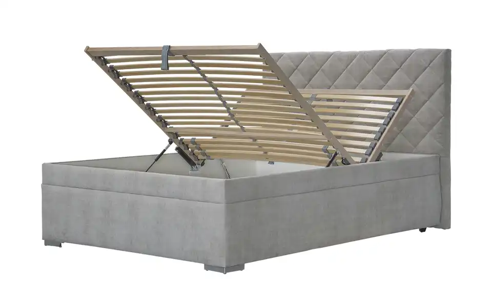 Polsterbett Klara 140 cm Beige