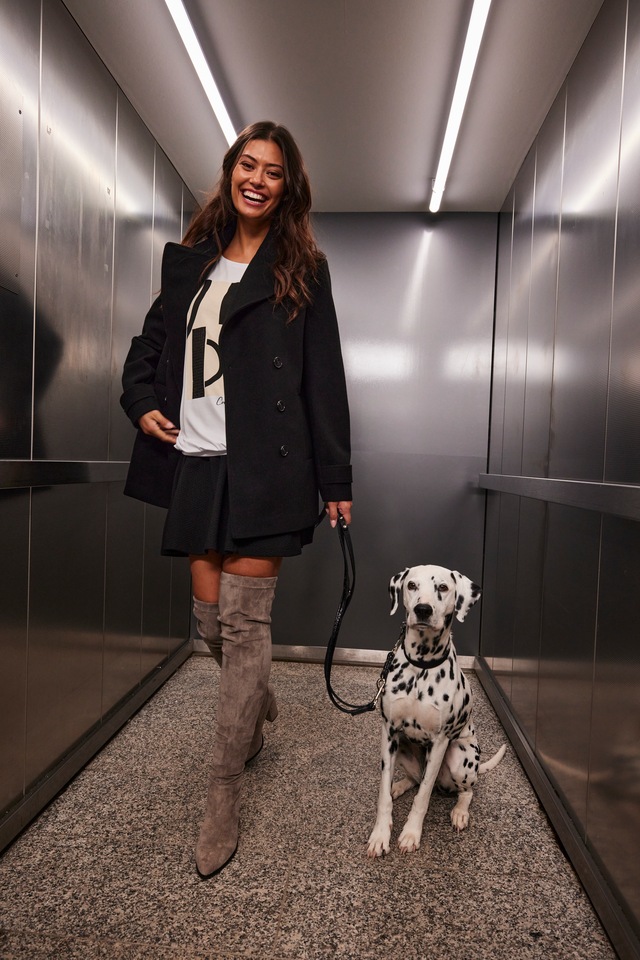 Aniston SELECTED Cabanjacke ohne Kapuze mit breitem Reverskragen - NEUE KOLLEKTION