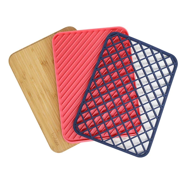 Set de 3 planches à découper, égouttoir et dessous de table Trilogy Tr