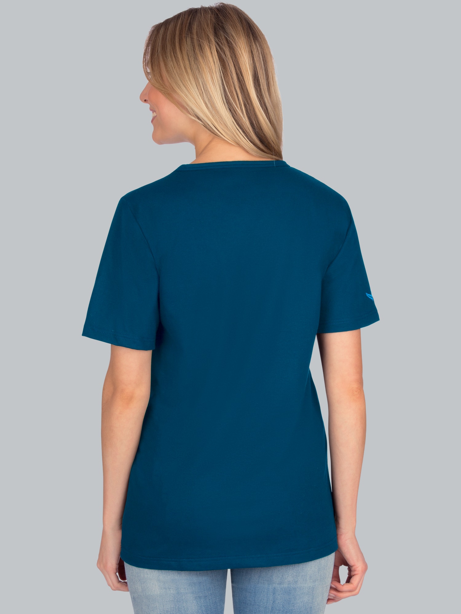 V-Shirt aus 100% Biobaumwolle Saphir-C2C