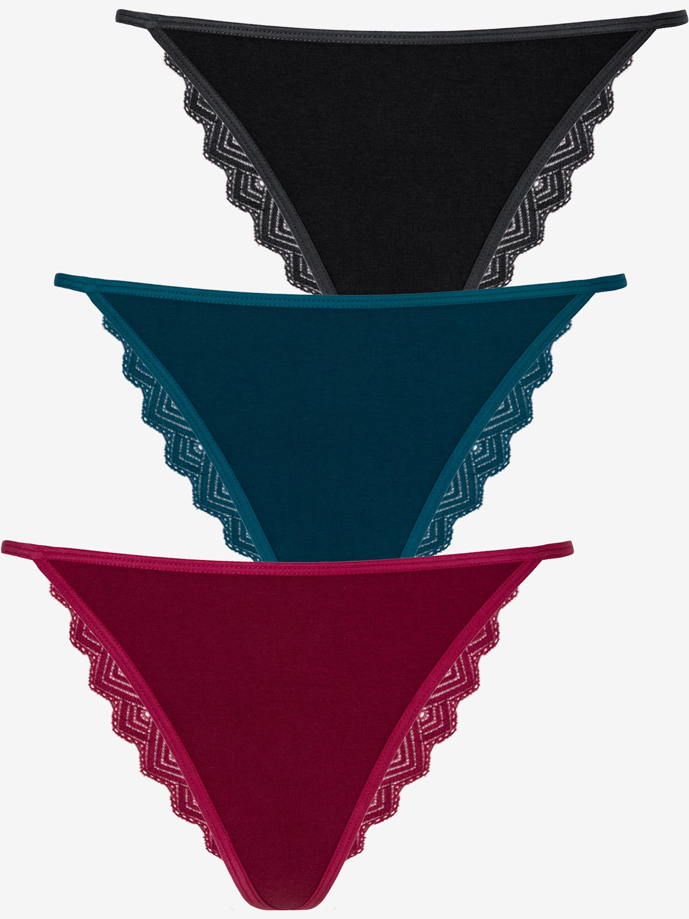 Lot de 3 slips brésiliens lascana