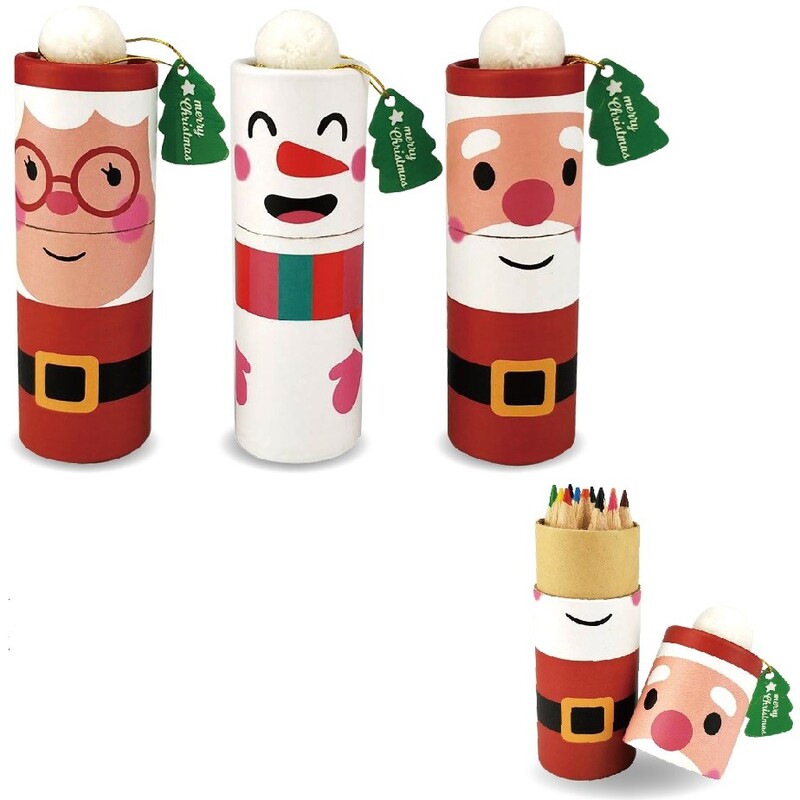 Roost Farbstifte mini, Weihnachten, 12 Stück, assortiert