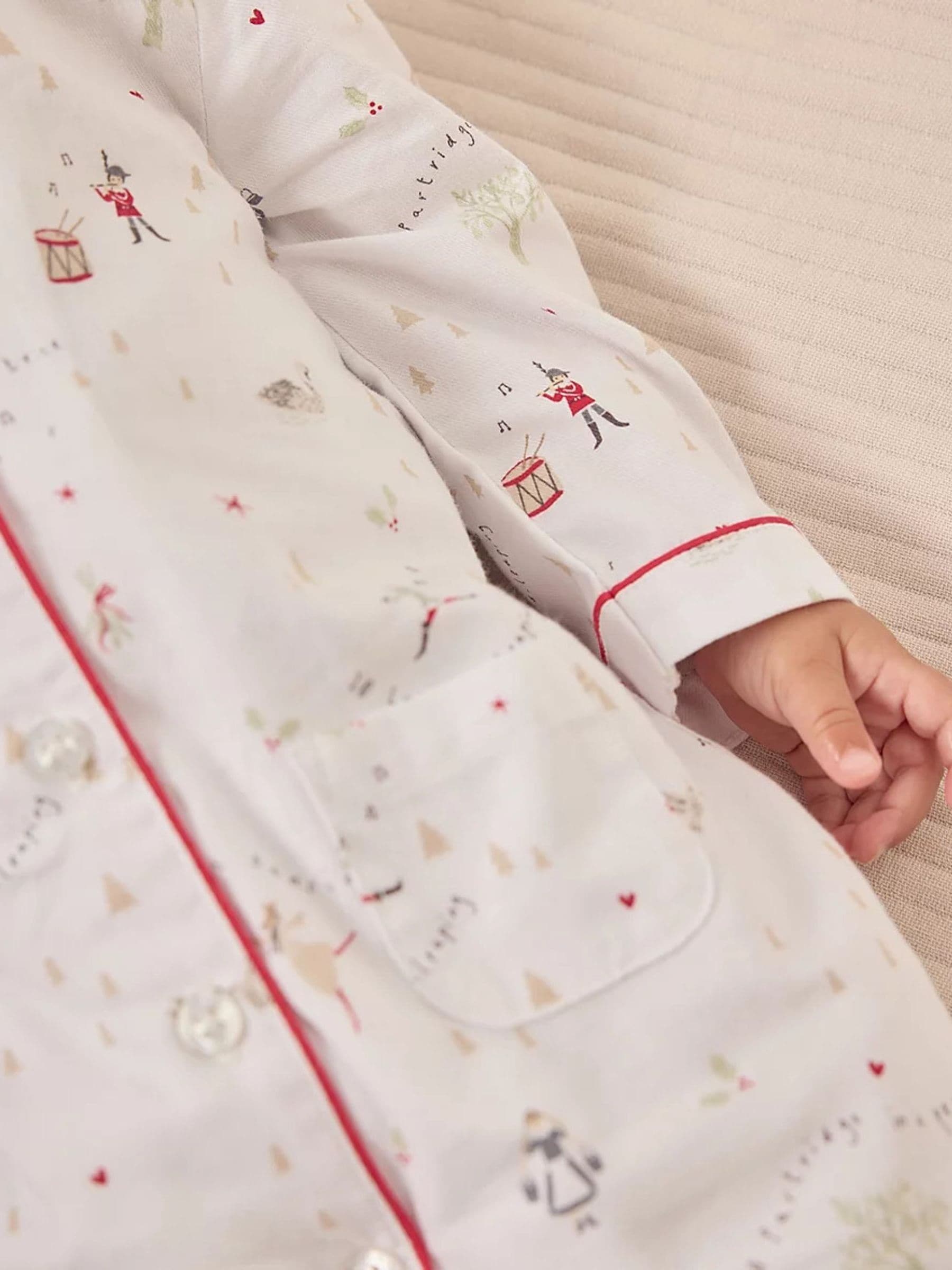 The White Company Katoenen 12 Dagen van Kerstmis Witte Pyjama