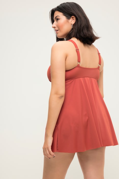 Tankini-Top, Softcups, Wickeloptik
