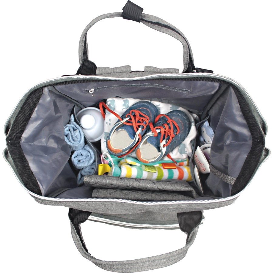 DOOKY Wickelrucksack Large Grey melange