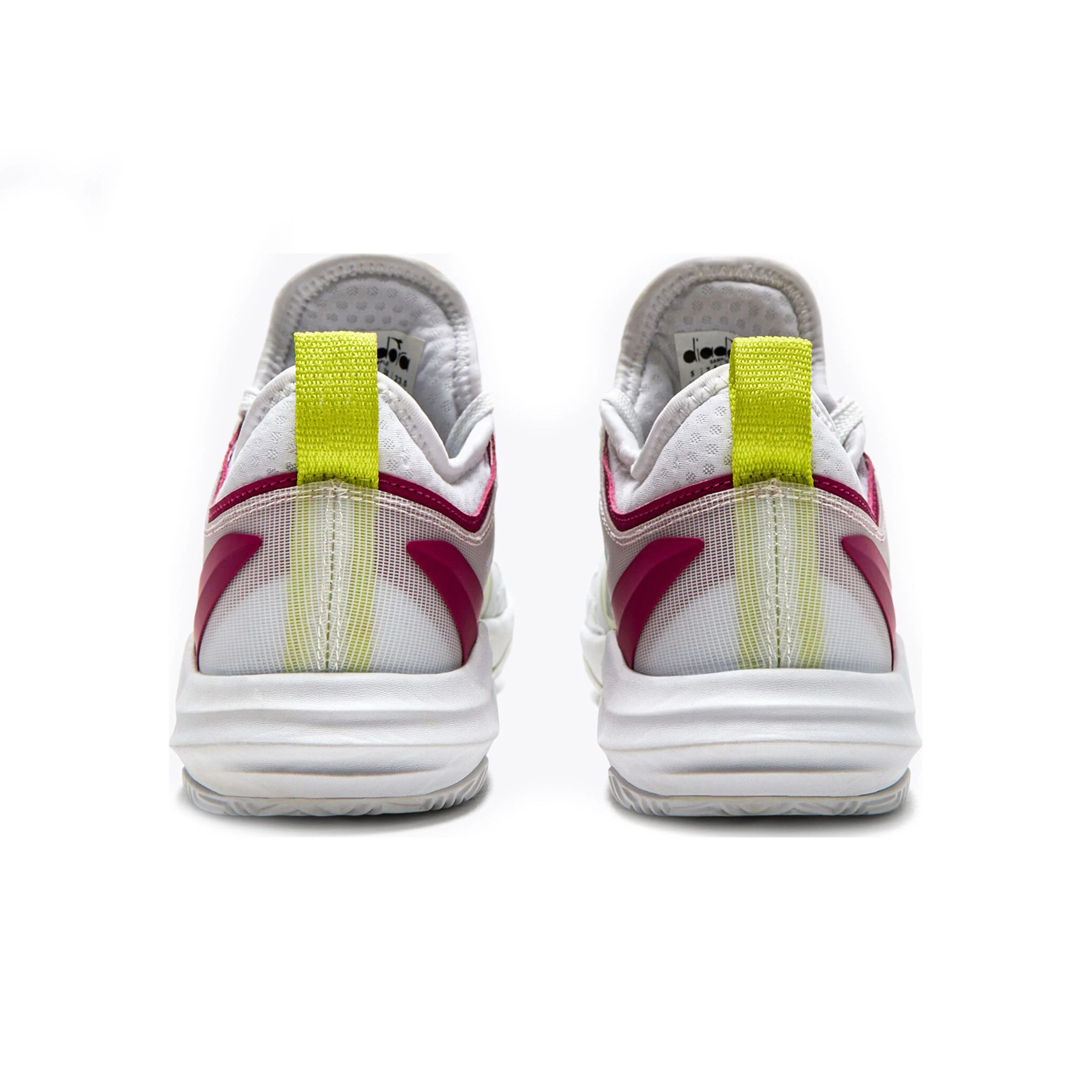 Diadora Speed Blushield Fly 4+ Chaussure Terre Battue Femmes - Blanc , Jaunes Fluo