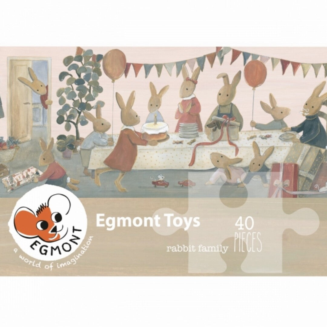 Egmont toys vloerpuzzel konijnenfamilie - 40st