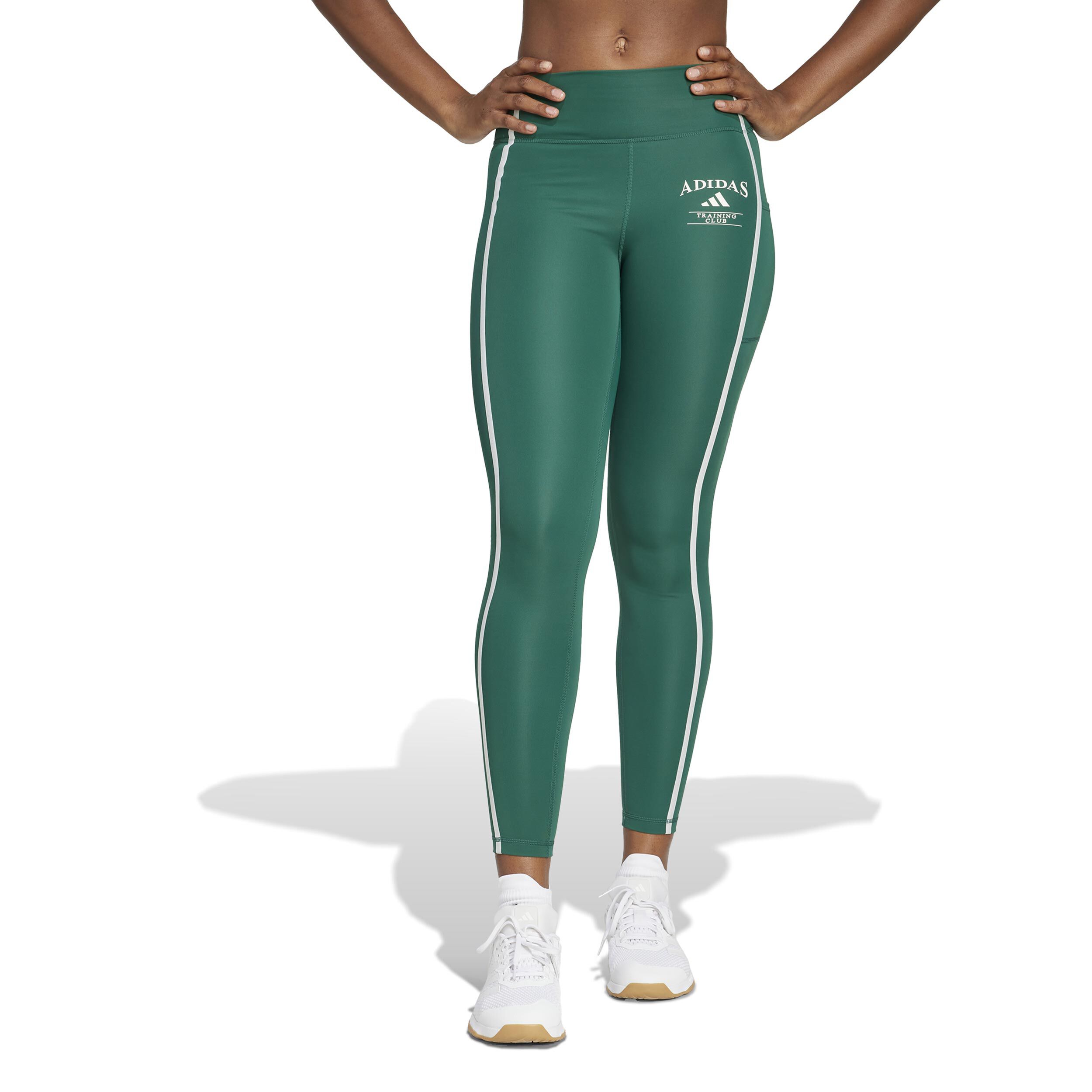 adidas Optime Heritage Collant Tight Femmes - Vert , Blanc