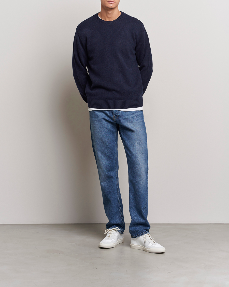 Colorful Standard Classic Merino Wool Crew Neck Navy Blue