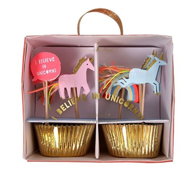 Meri Meri Cupcake kit, Enhjørninger, 24 stk.