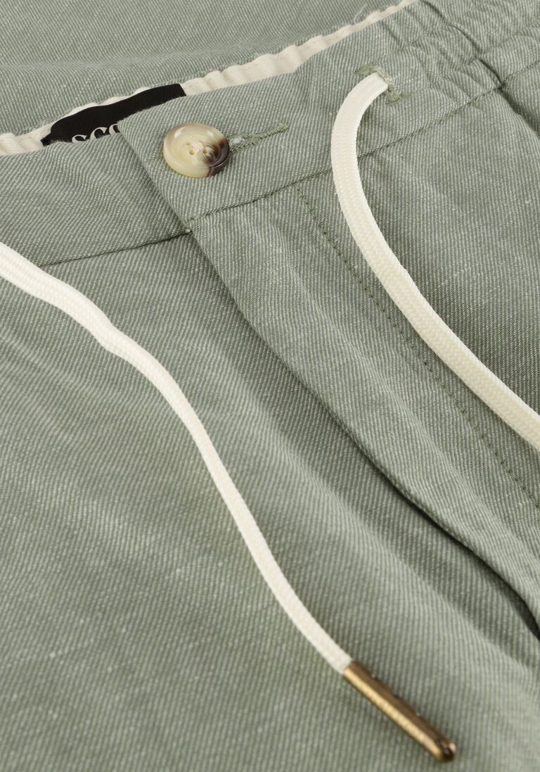 SCOTCH & SODA donkergroene scotch & soda korte broek fave - cotton/linen twill bermuda short