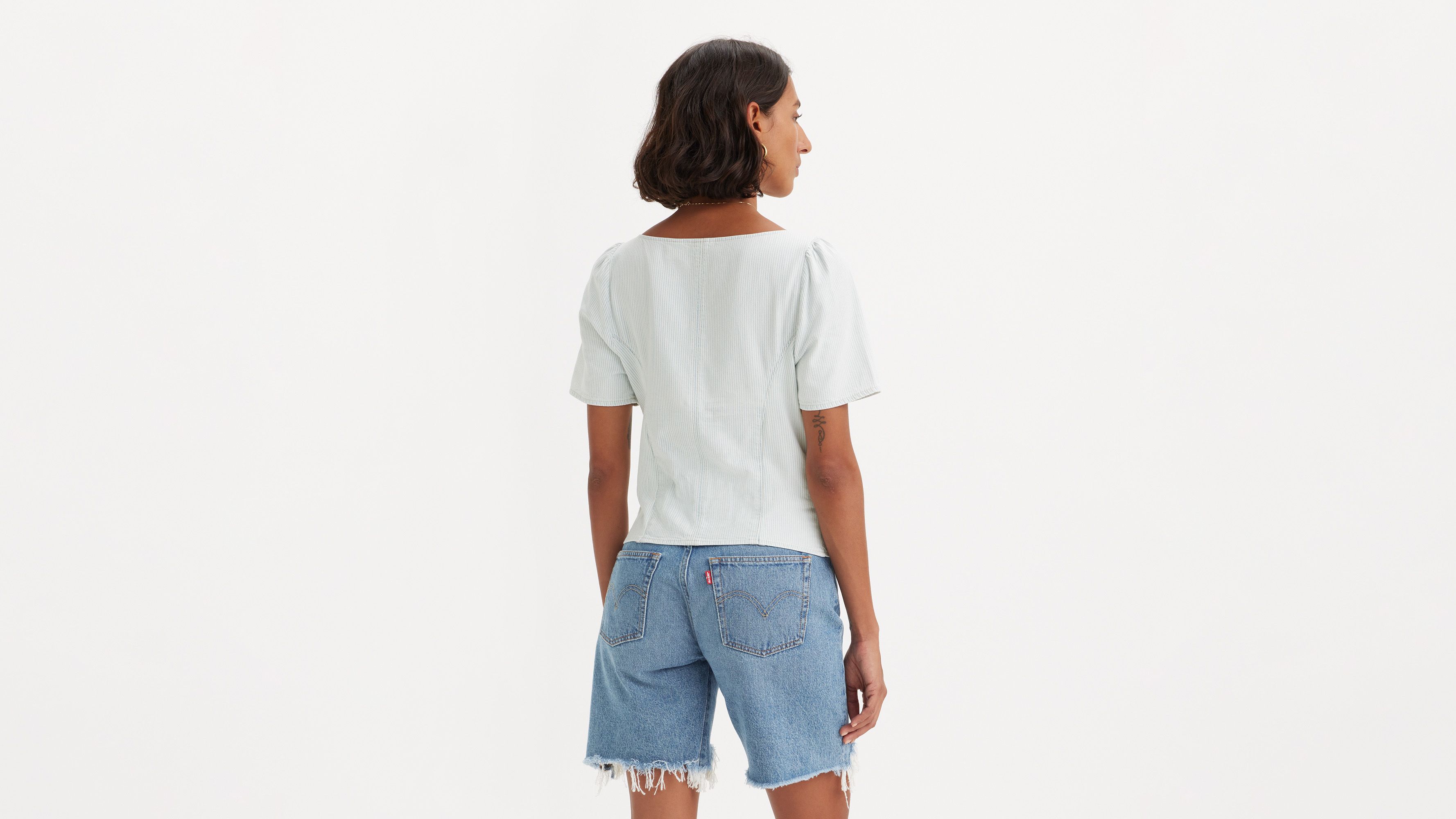 Blouse manche courte Pascale Lightweight - Smell Ya Later - Blanc