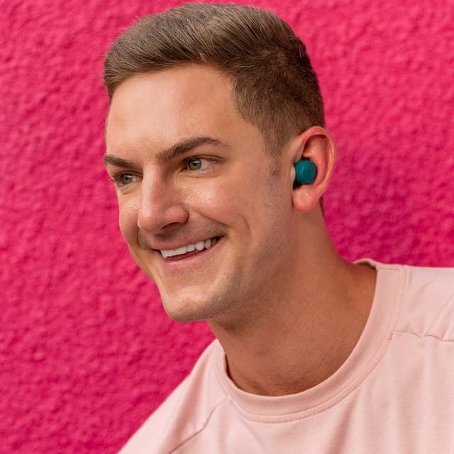 JLab Go Air Pop true wireless in-ear høretelefoner (blågrøn)
