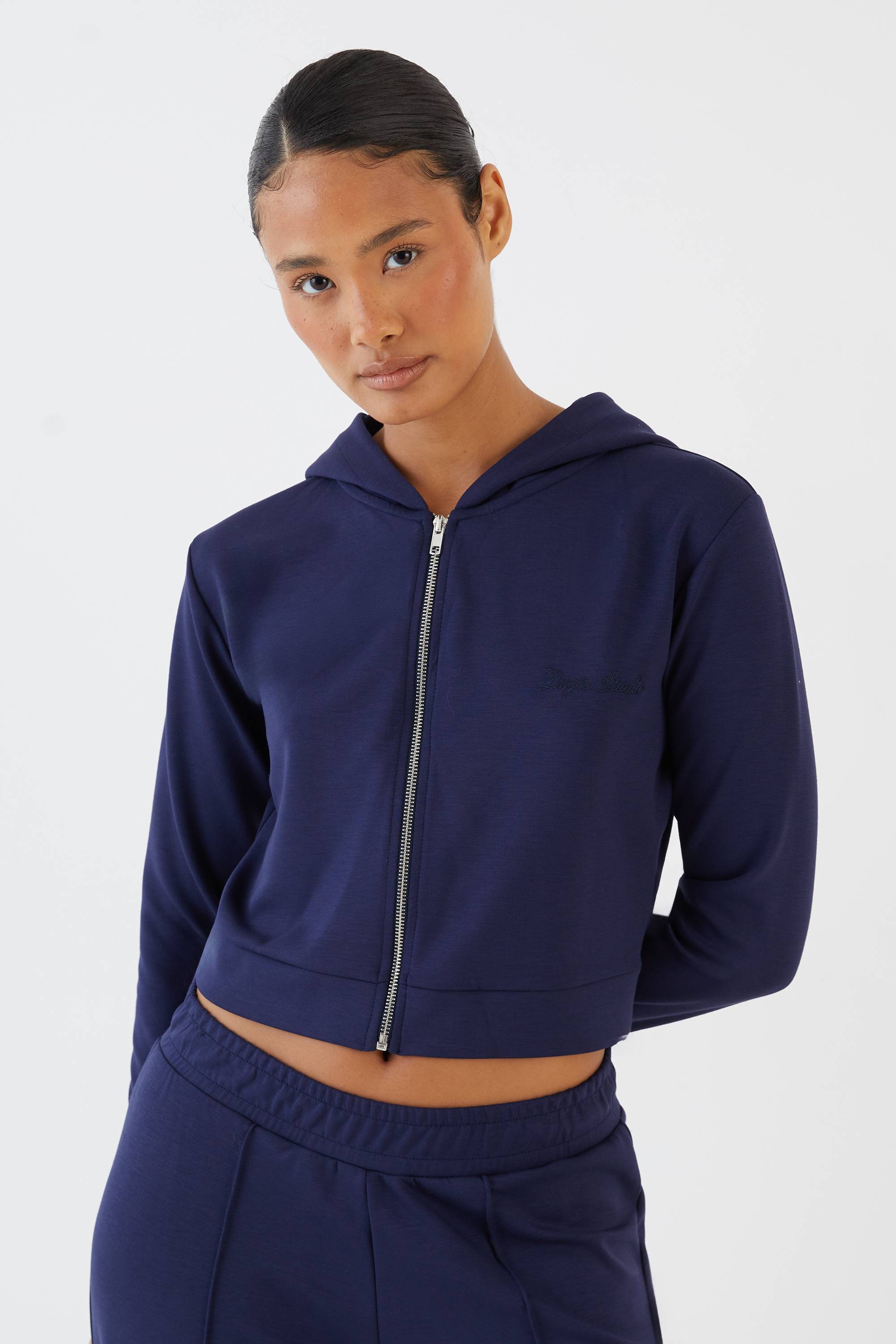 Sweat À Casynthétiqueche Zippé Supersoft Coupe Boxy Dsgn Studio