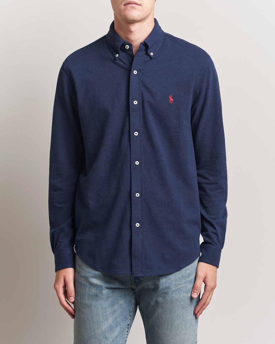 Polo Ralph Lauren Featherweight Mesh Shirt Spring Navy Heather